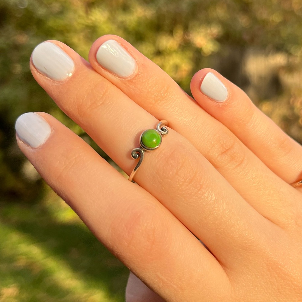 Sterling Silver Gaspeite Ring